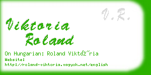 viktoria roland business card